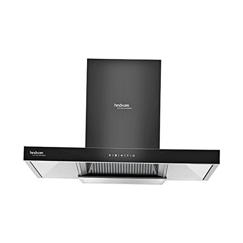 Hindware 75cm Auto Clean Chimney, Black