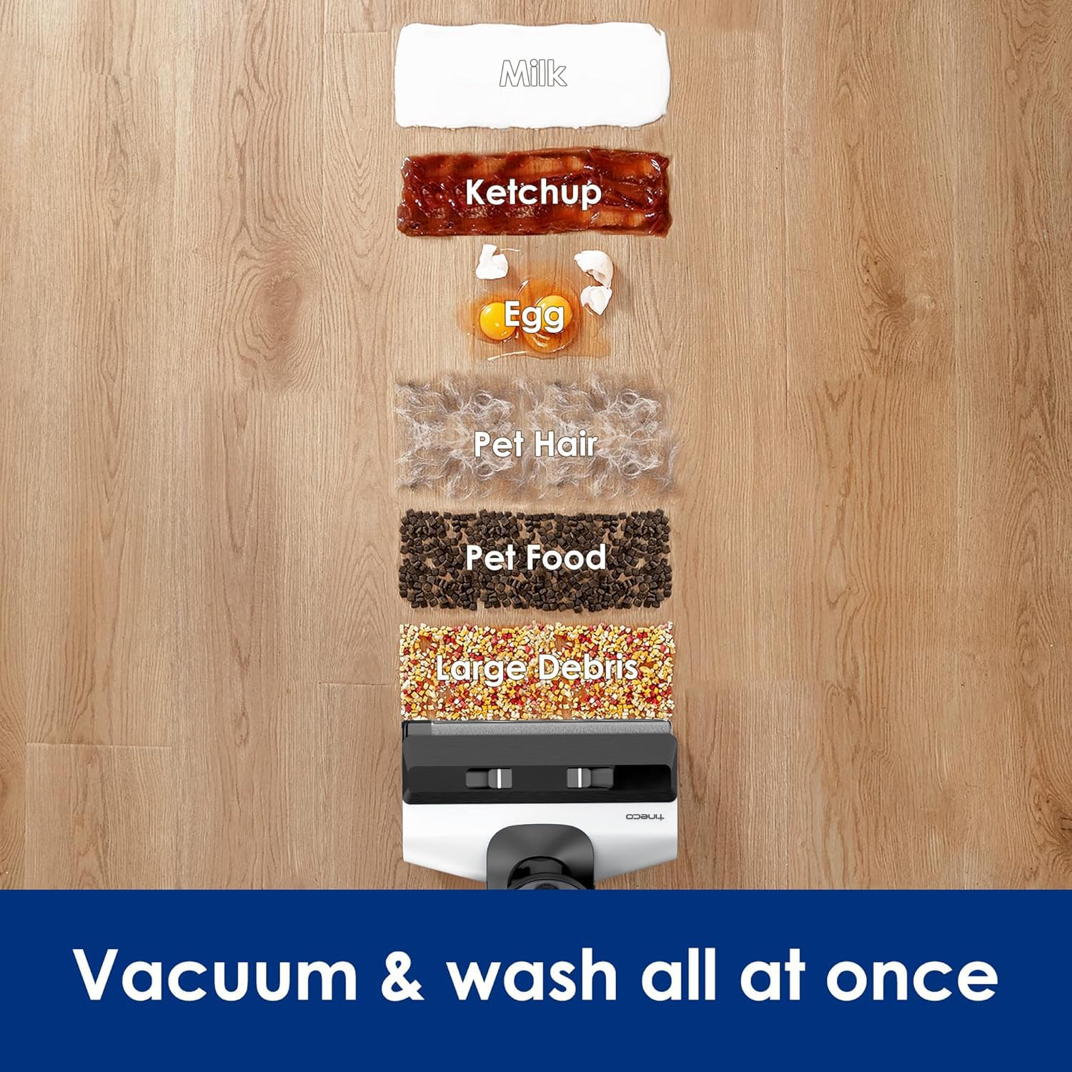 Tineco Floor ONE S5 Plus: Smart Cordless Wet & Dry Vacuum Cleaner and Mop for Hard Floors, Removes Tough Stains & Pet Hair, Patented iLoop & Self-Cleaning Brush