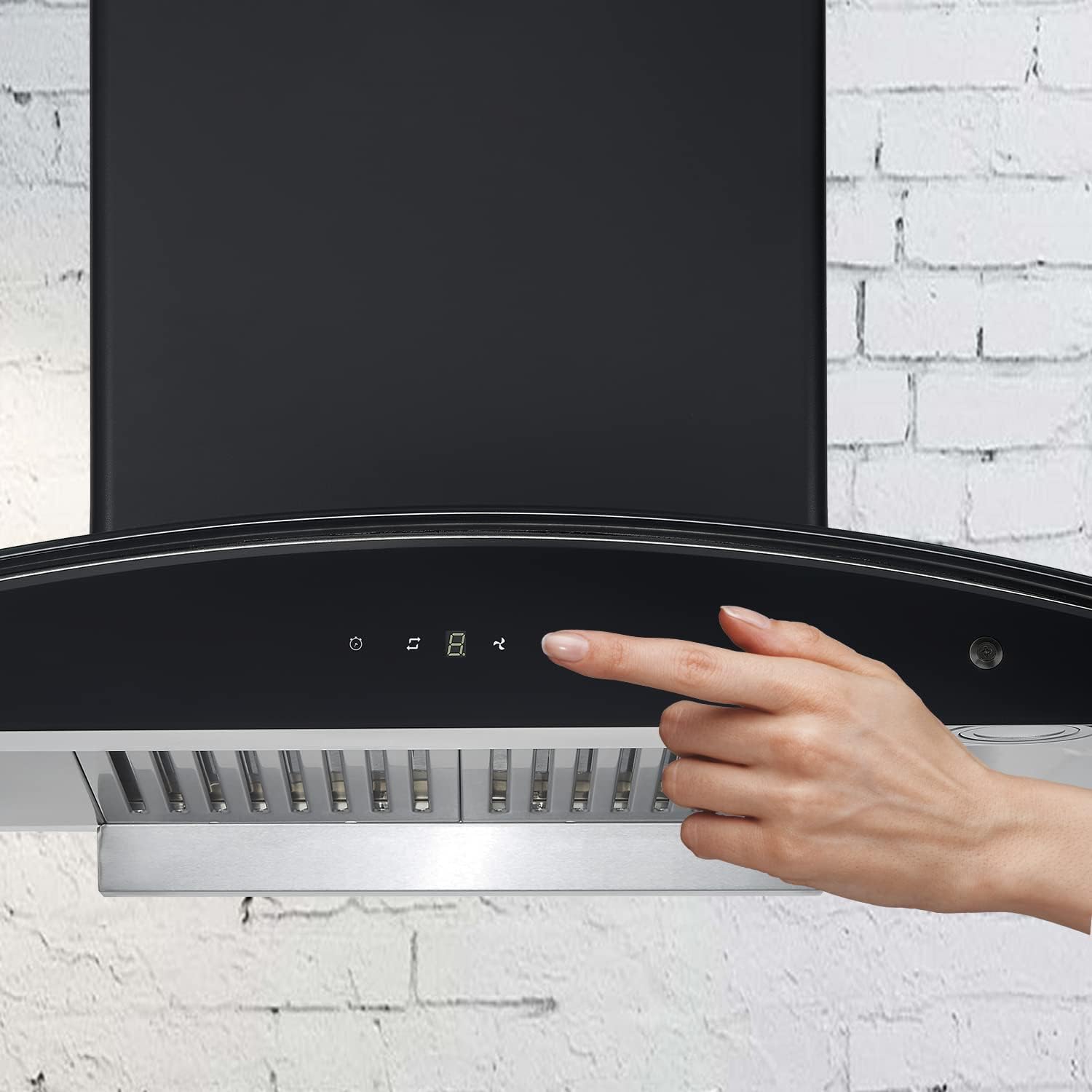 Carysil Sam 60 cm 1000 m3/hr Heat Auto Clean Chimney - Digital Display, TC, Angle filter system, BK, Oil Collector