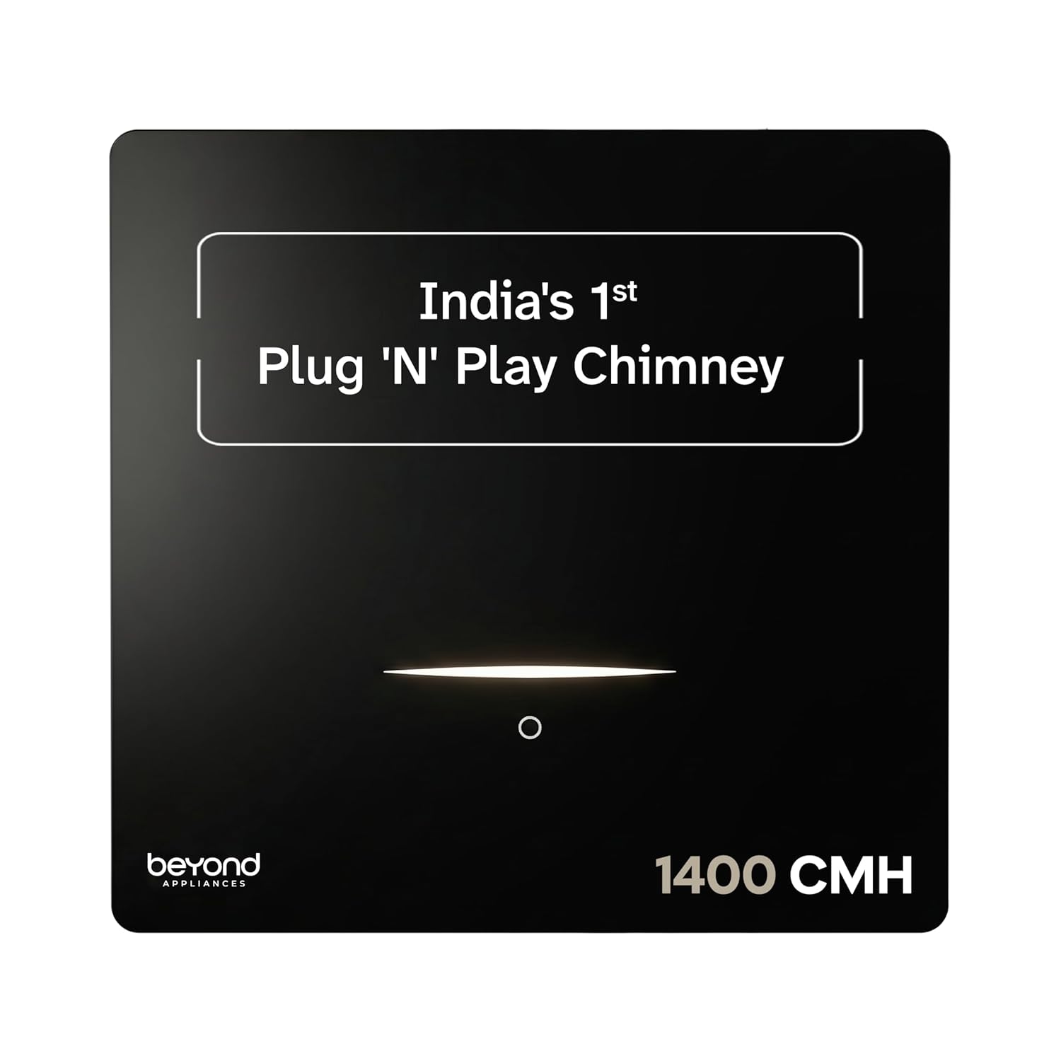 Beyond Appliances Cube Pro Ductless Kitchen Chimney | 1400 CMH | Auto Clean | 5-Stage Charcoal Filter