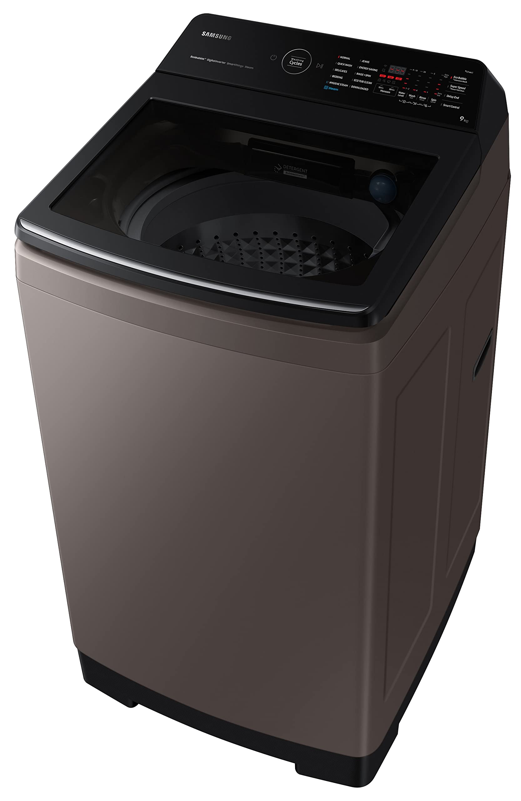 Samsung 9.0 5 star Fully Automatic Top Load Washing Machine Appliance (WA90BG4686BRTL,Rose Brown)