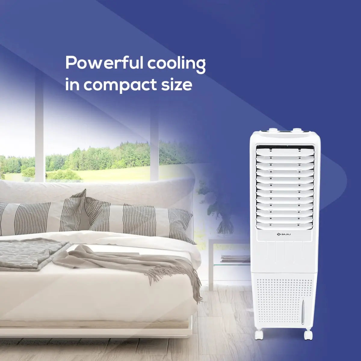 Bajaj TMH12 Tower Air Cooler - 12L White