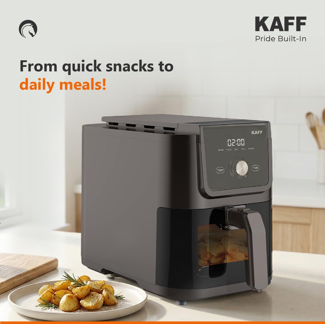 Kaff Digital Air Fryer 5L Air Fryer  KFR5 LED Touch Control, Adjustable Temperature