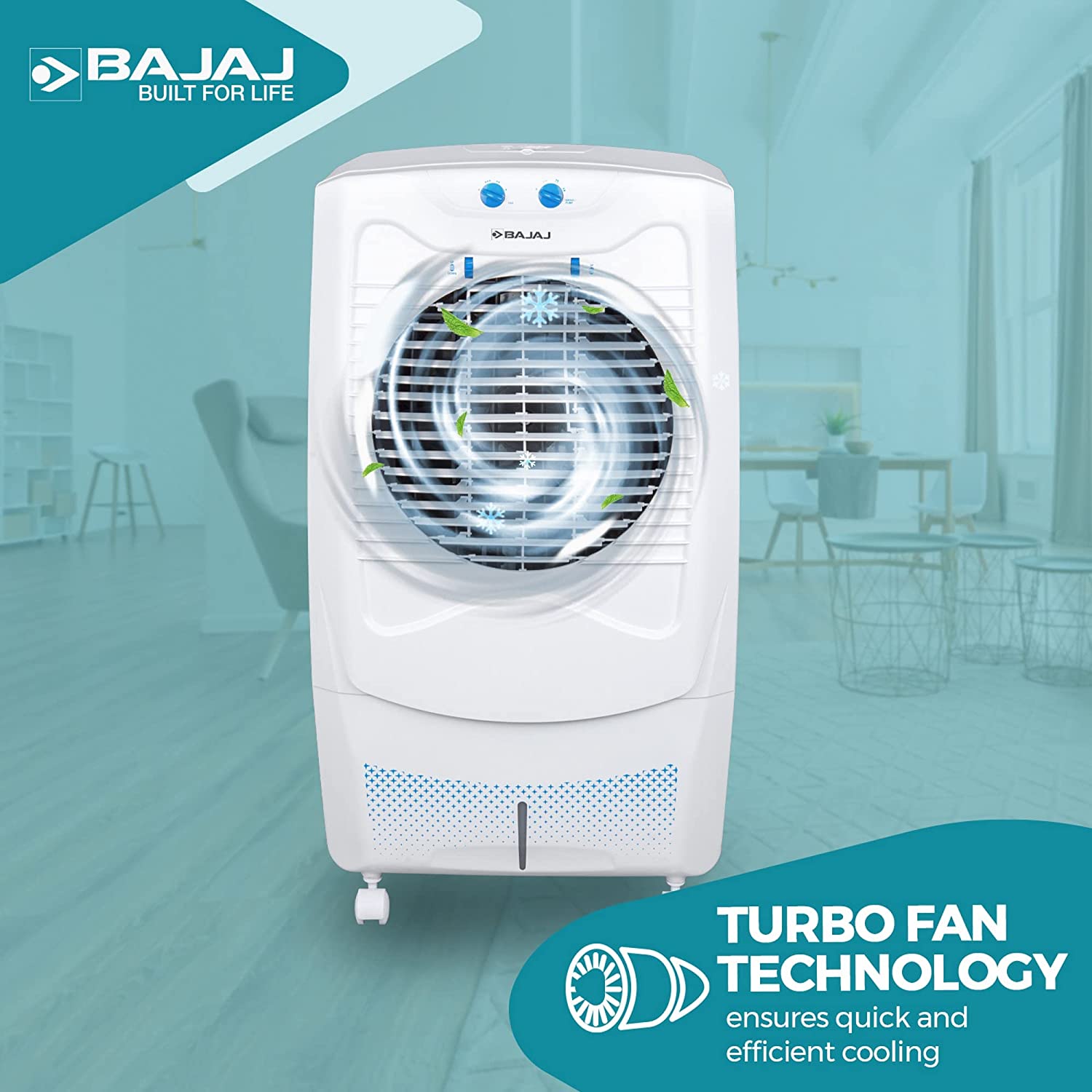 Bajaj DC 55 DLX 54L Desert Air Cooler White