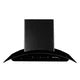 Faber HC SC FL EBK Design: Magnus 75 Wall Mount Black Chimney