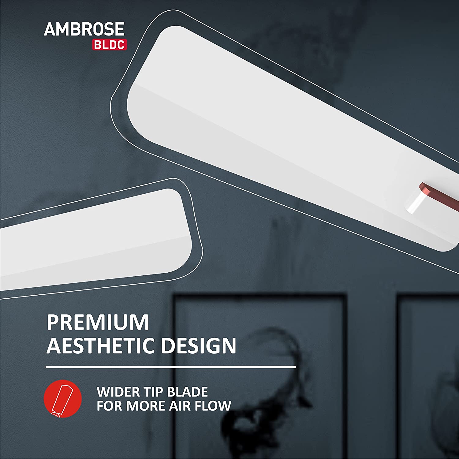 Havells Ambrose BLDC Ceiling Fan Pearl White Wood