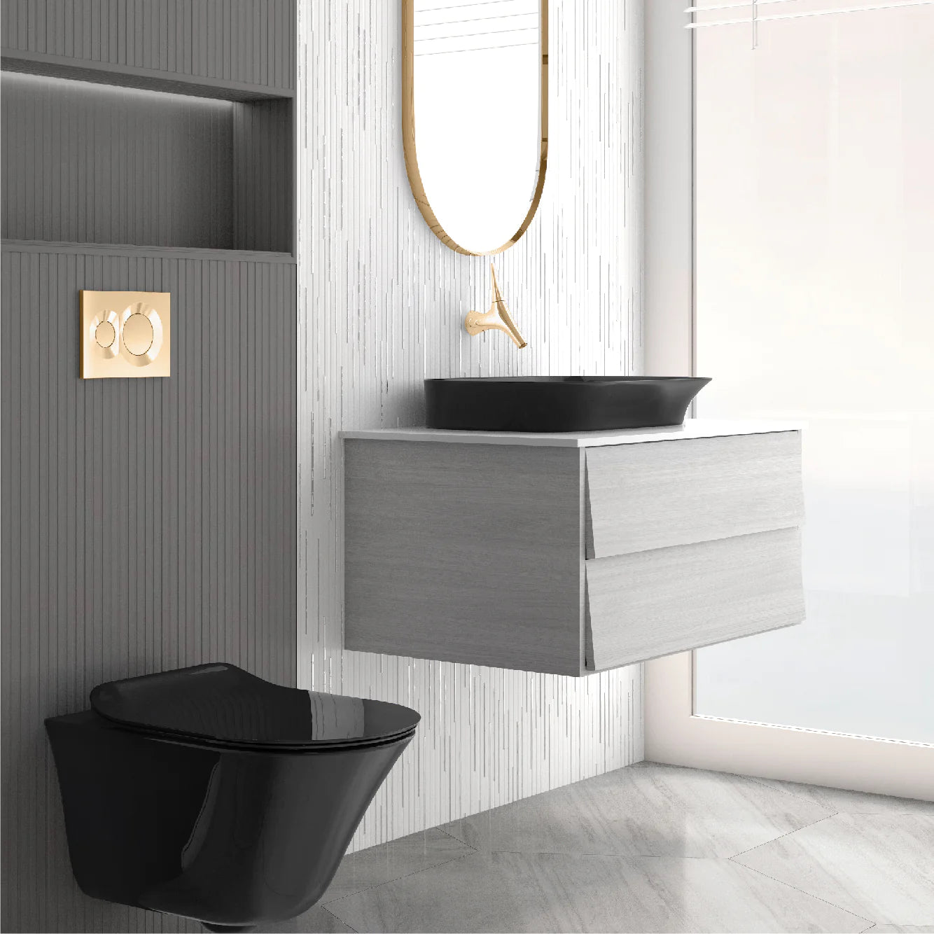 kohler K-28783IN-7 545mm vessel basin without faucet hole in black
