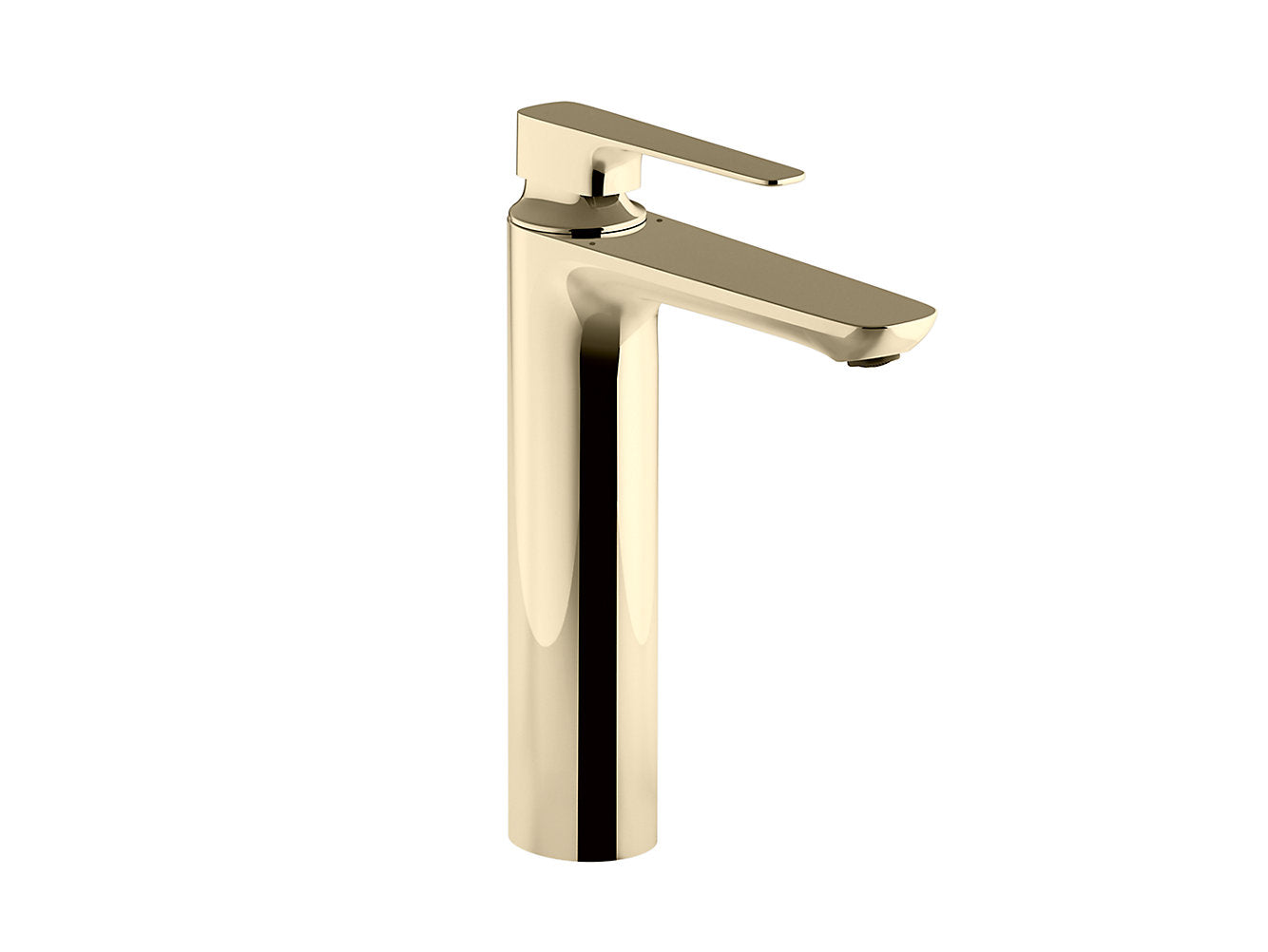 kohler K-72337IN-4ND-AF Single-control tall basin faucet without drain in french gold