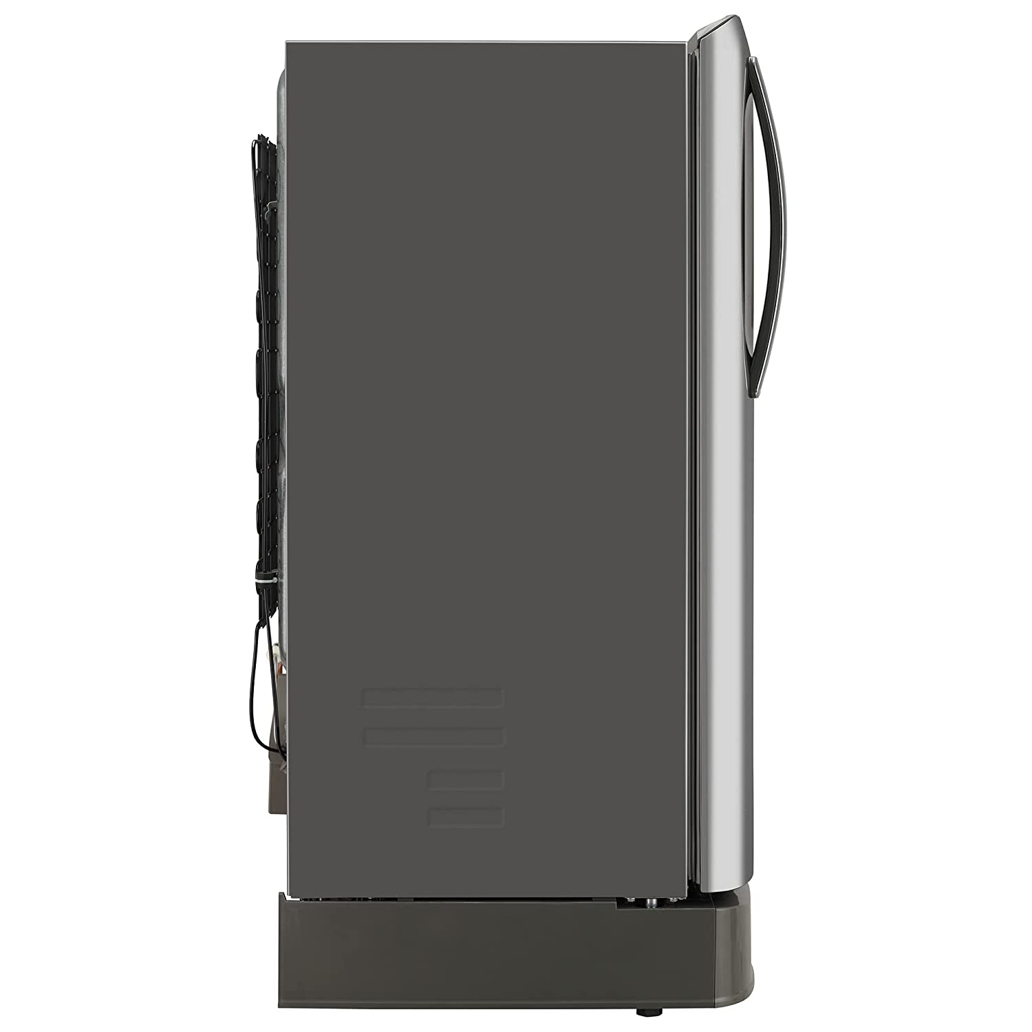 LG 201 L 5 Star Inverter Direct-Cool Single Door Refrigerator (GL-D211CPZU, Shiny Steel, Base stand with drawer)