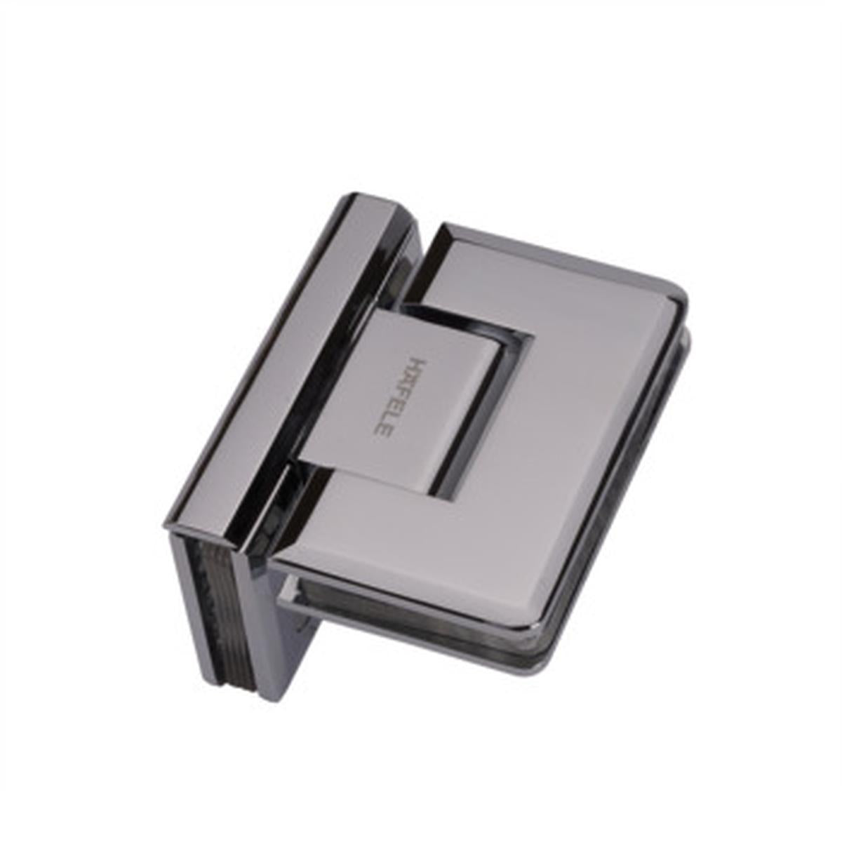 hafele 981.35.092 Glass To Glass Hinge 90° For 8 To 10mm Glass Chrome Polished