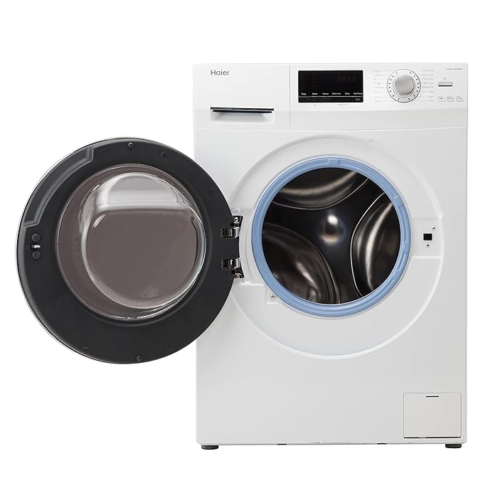 Haier 6 kg Fully Automatic Front Load Washing Machine with In-built Heater White  (HW60-BP10636)