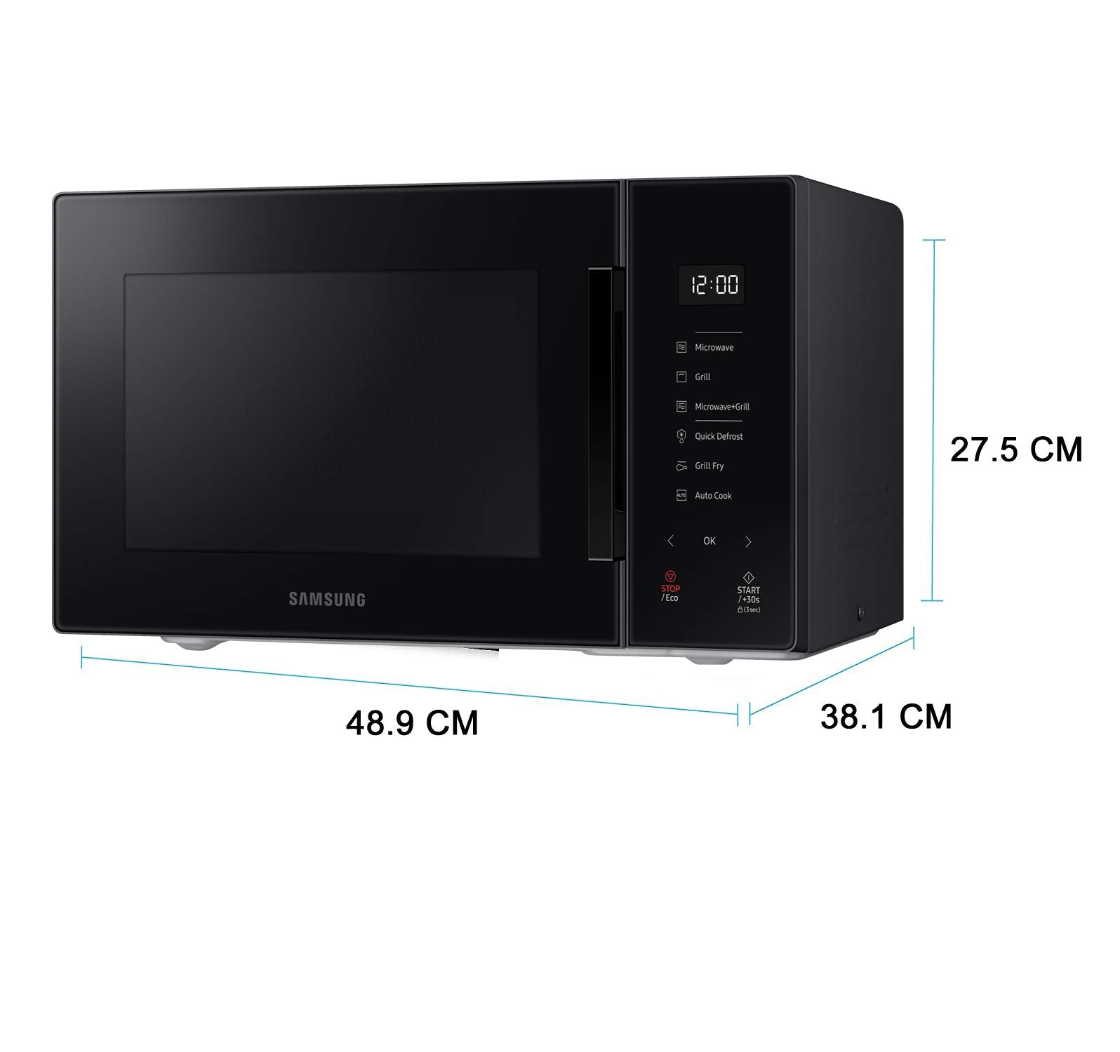 Samsung 23 L Grill Baker Series Microwave Oven (MG23T5012CK/TL, Black, With Crusty Plate)