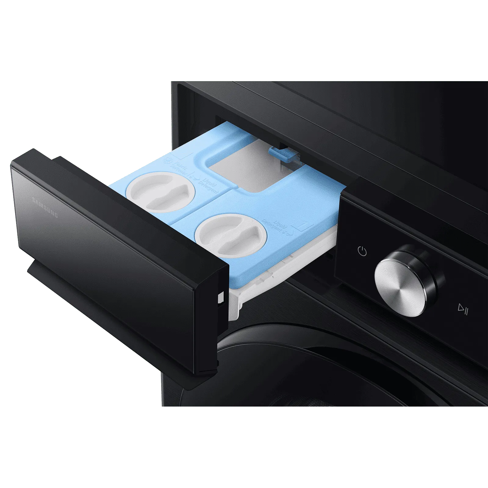 Samsung 12/7 kg Fully Auto Front Load Washer, WD12FB8B94GB, Black