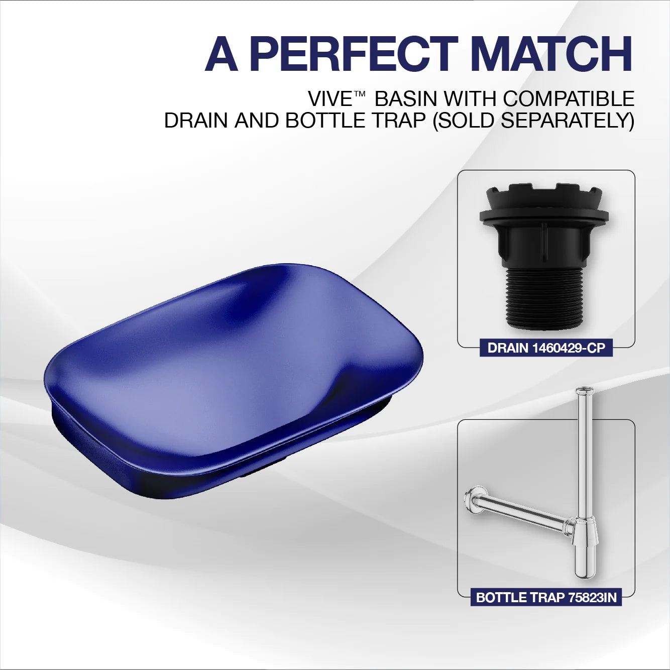 kohler K-28784IN-DGS 550mm vessel basin without faucet hole in indigo