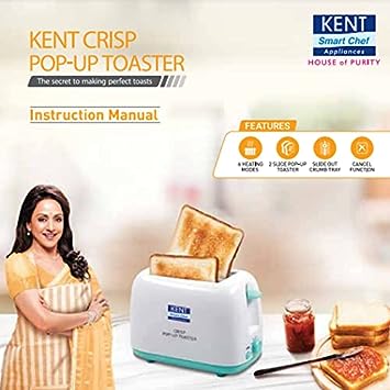KENT 16105 Crisp Pop Up Toaster 700Watts