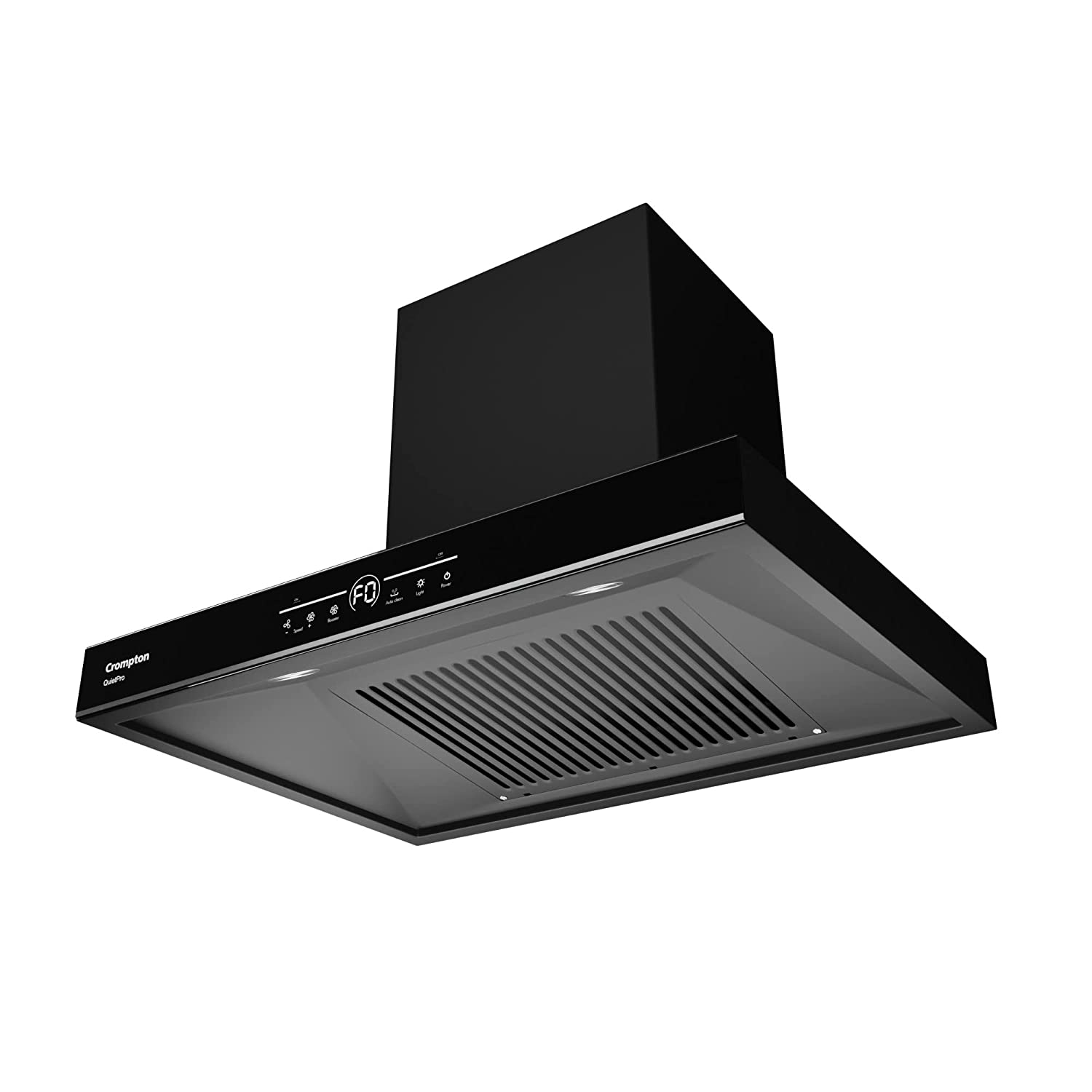 Crompton QuietPro Inverter Motor Box 60cm Chimney Filterles (Black) 1450 m³/hr (CHD-QPVB60FLE-MBL)