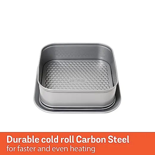 Meyer Bakemaster Non Stick Square Springform Cake Pan 23cm Grey