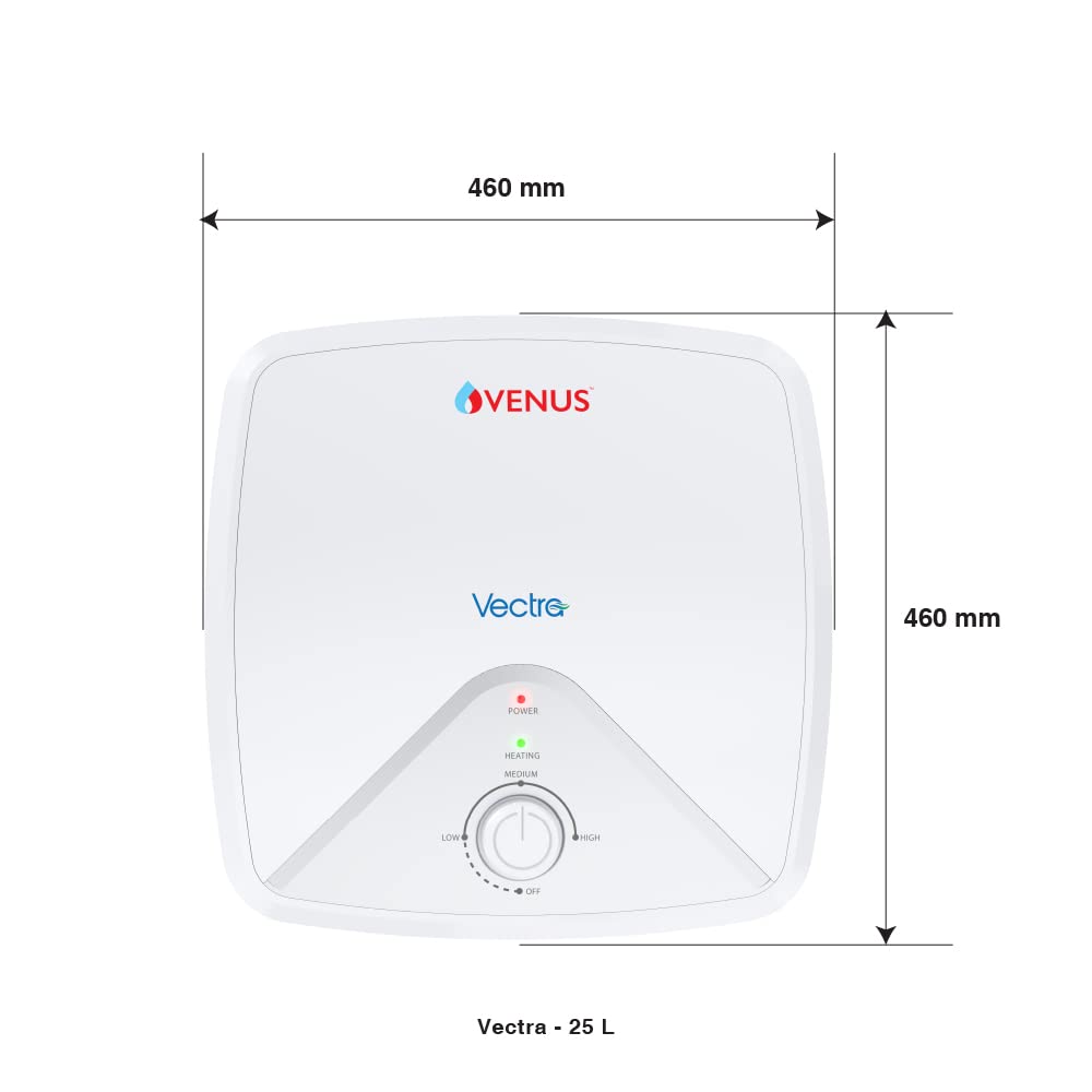 Venus Vectra 25VS 25-L Water Heater Silver Sparkle