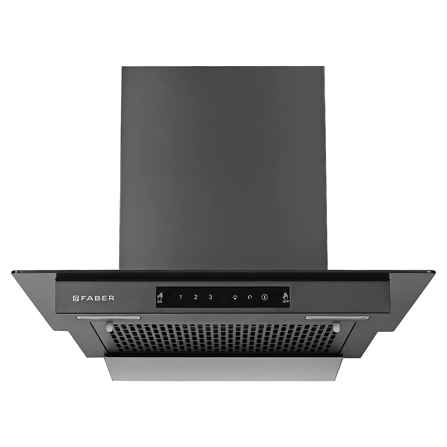 Faber 60 cm 1200 m³/HR Auto-Clean Straight Glass Kitchen Chimney (Hood Mercury Pro HC SC FL BK 60, Filterless, Touch & Gesture Control, Black)