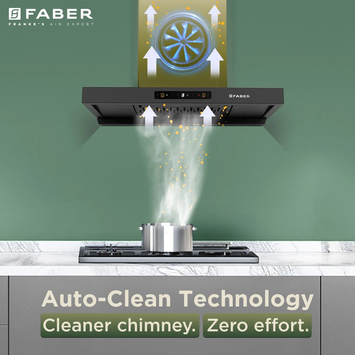 Faber 1500 M3/Hr 75 Cm Hood CHARM BLDC HC SC FL BK IN