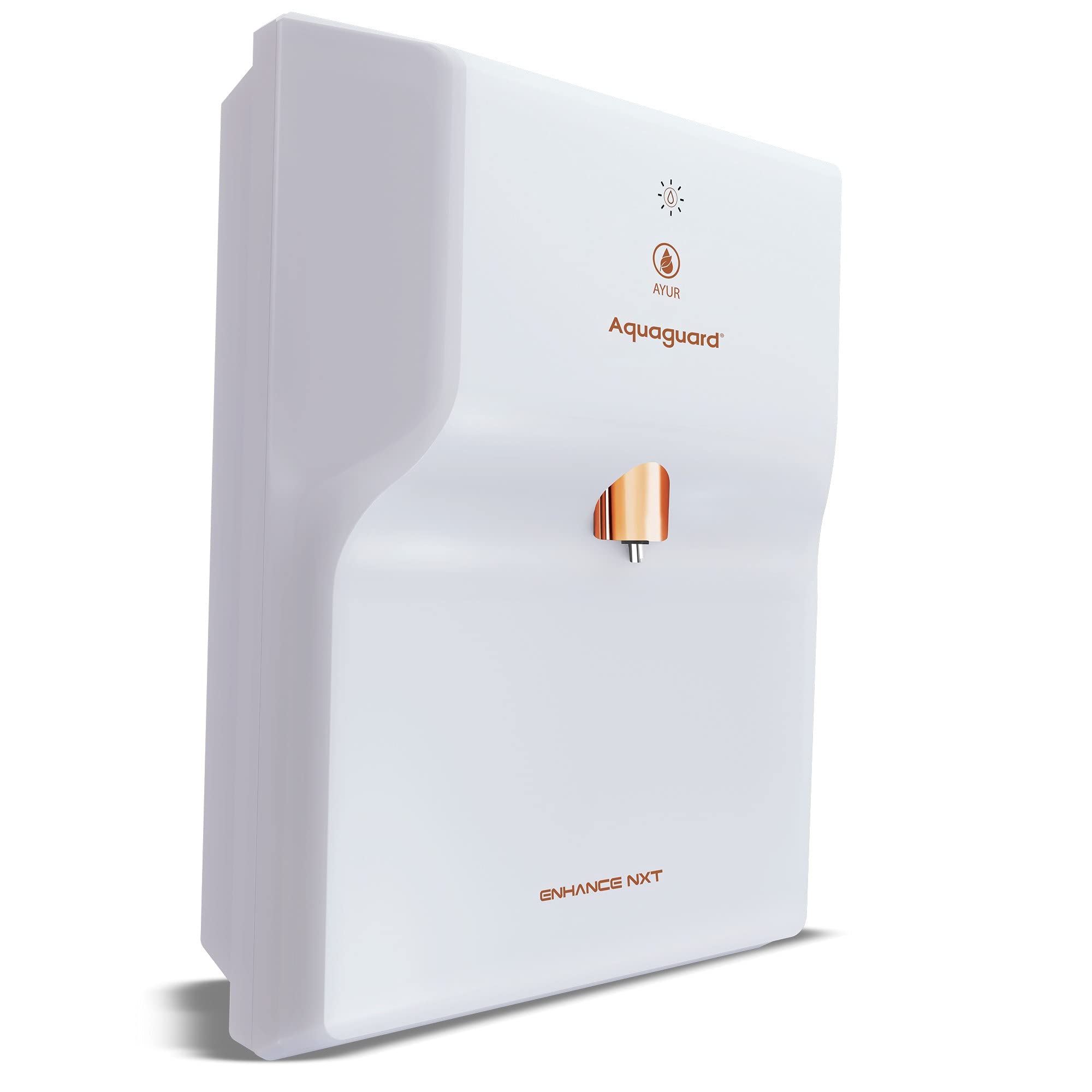 Aquaguard Enhance NXT Water Purifier with Patented Active Copper+UV+Ayur+Minetal Gurad Technology with ethe goodness of 7 Ayurvedic herbs, spices with purified water