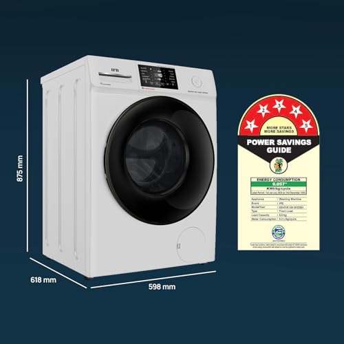 IFB 8 Kg 5 Star with 9 Swirl Wash, AI Powered, Wi-Fi, Fully Automatic Front Load Washing Machine (Senator GXN 8012, Steam Refresh Program with Eco Inverter, Grey)