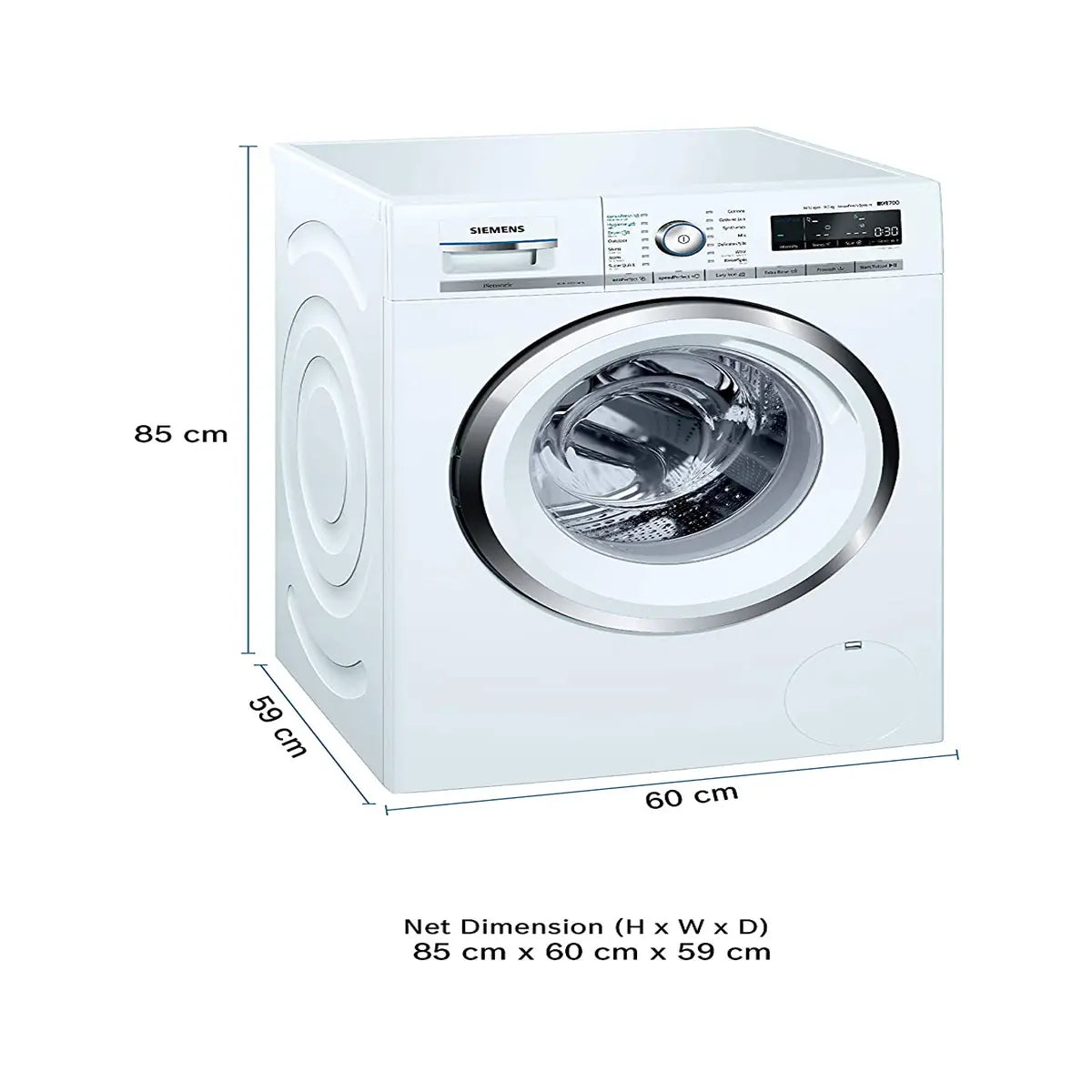 Siemens iQ700 washing machine, front loader 9 kg 1400 rpm WM14W790IN