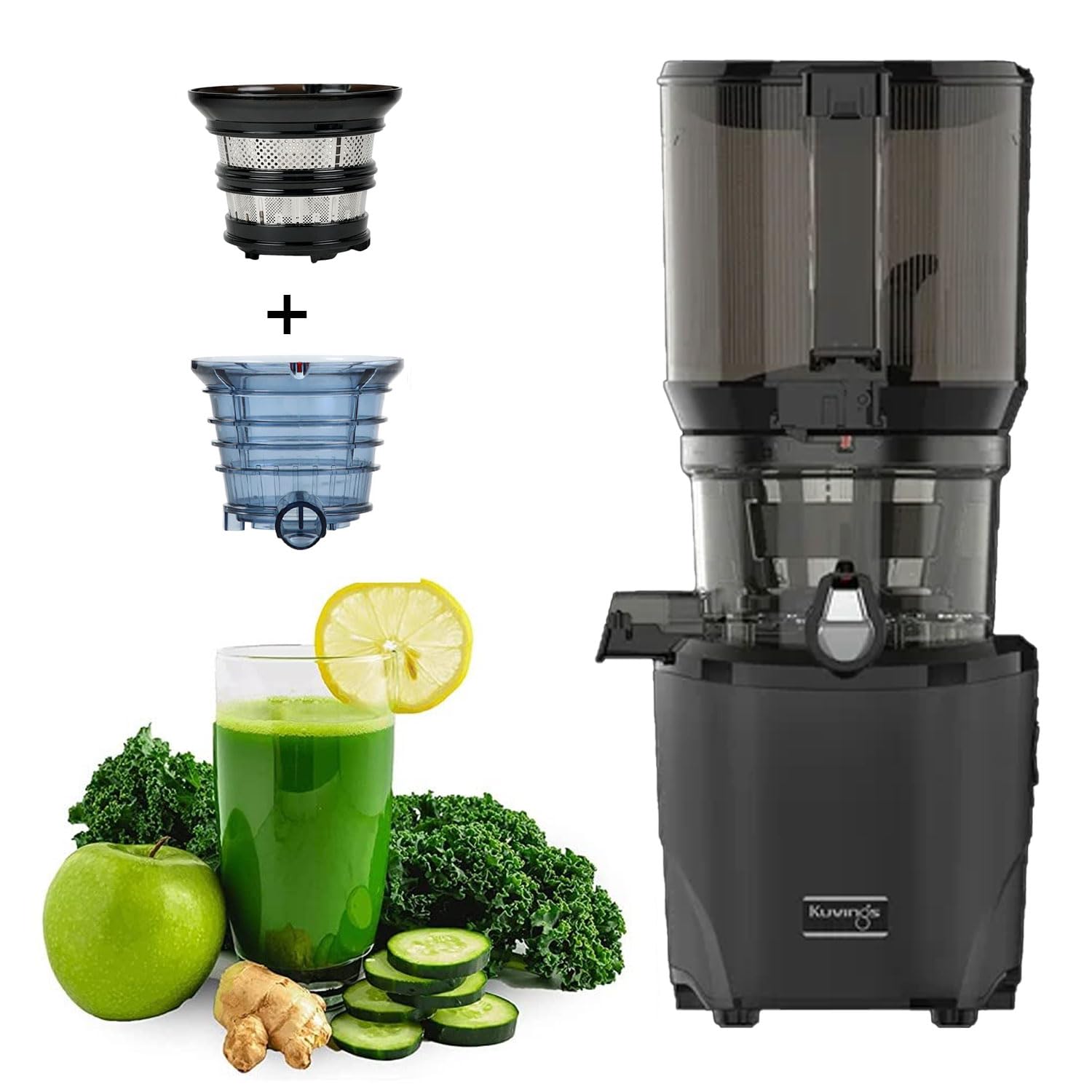 Kuvings AUTO 10 Black Cold Press Juicer with JMCS Tech, Hands-Free, Smoothie & Sorbet - Most Advanced 1 Black