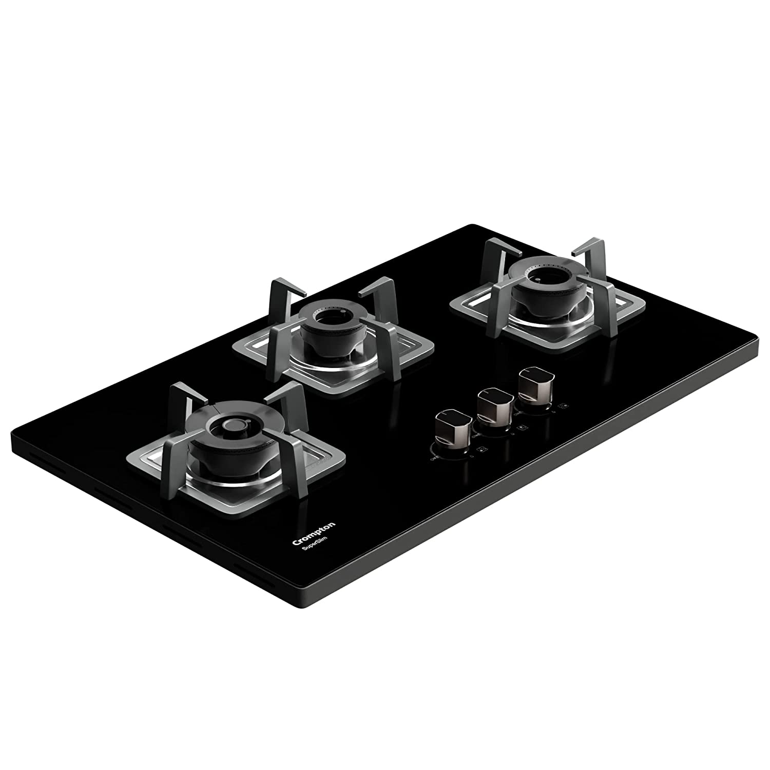 Crompton SuperSlim Gas Hob 78cm 3burner MBLK
