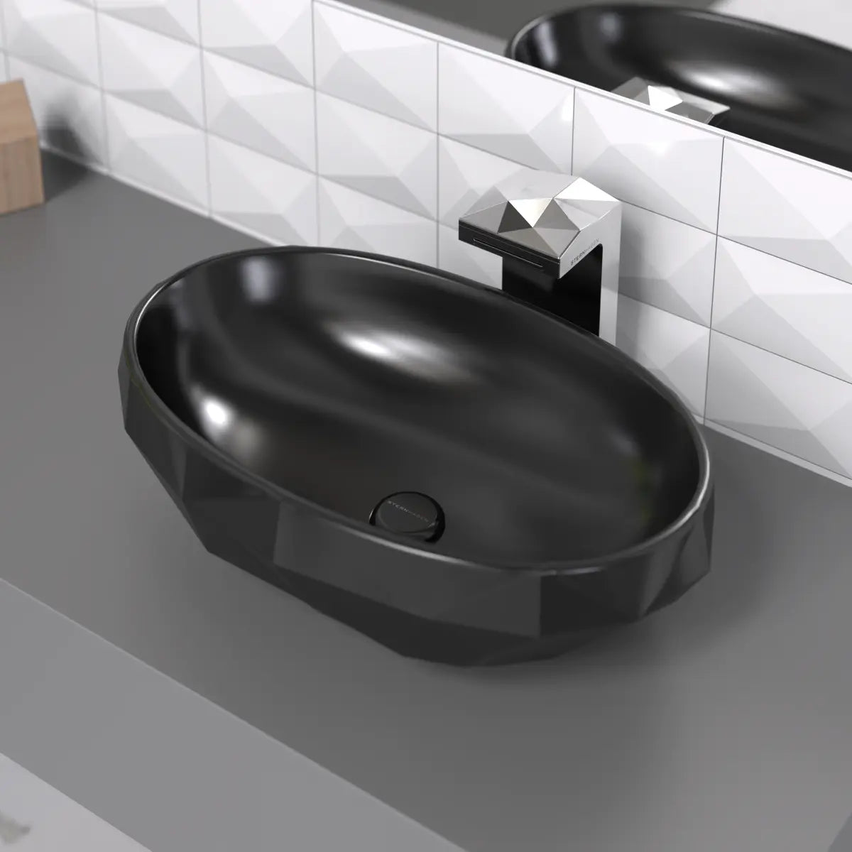 Sternhagen Opale Basin: Contemporary Elegance for Your Bathroom(black)