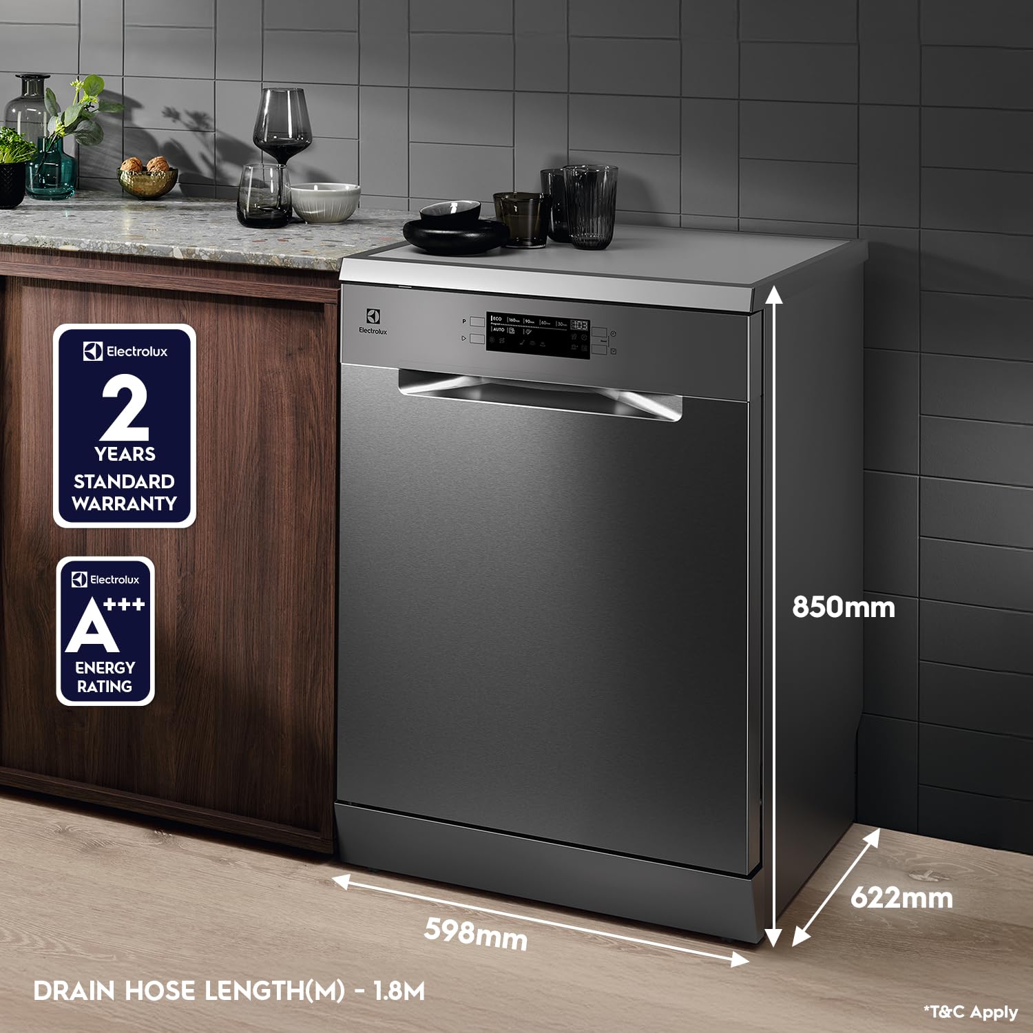 Electrolux ESZ69300SX Dishwasher: 15 Place Settings, Fully Automatic