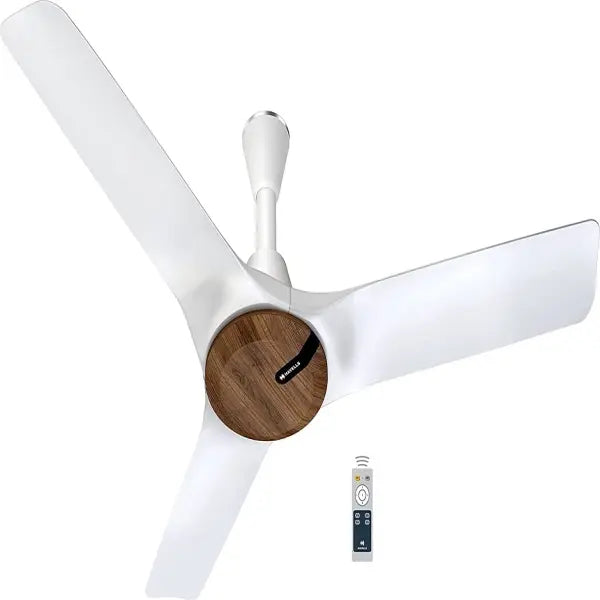 Havells Stealth Neo The most silent BLDC fan 1200mm BLDC motor and Remote Controlled Ceiling Fan Wood Pearl White