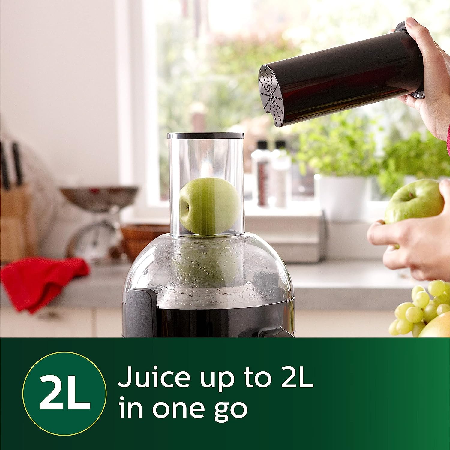 Philips HR1855/70 Viva Collection Juicer, Ink Black