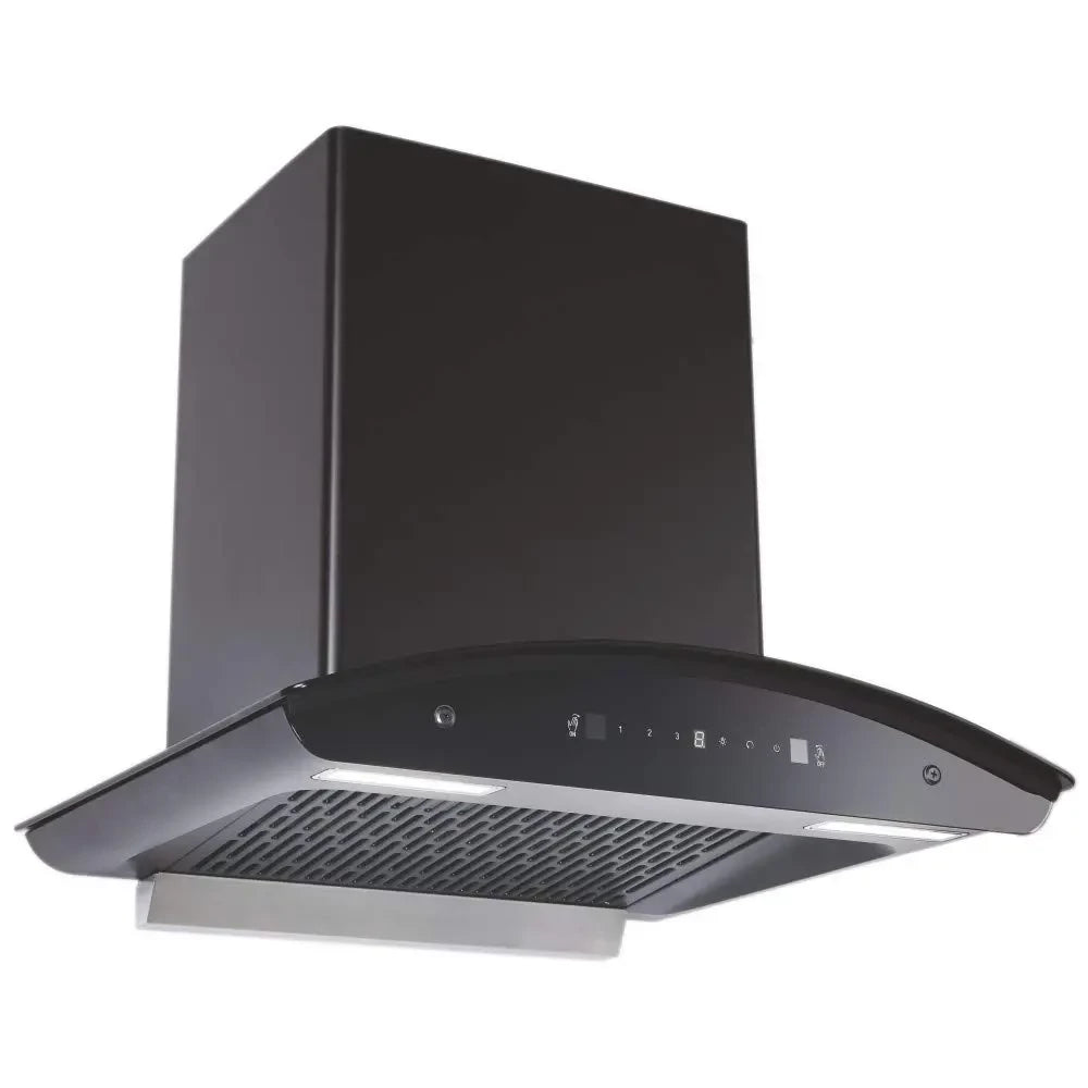 Elica 60 cm 1425 m3/hr Filterless Auto Clean Chimney with Free Kit (WD TFL HAC 60 MS NERO, Touch + MS Control, Black)