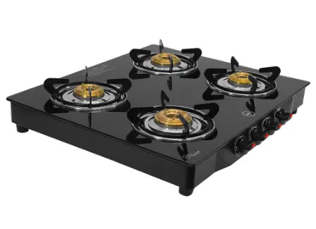 Kelvinator Gas Stove KGSGTR2044B Glass Top Black