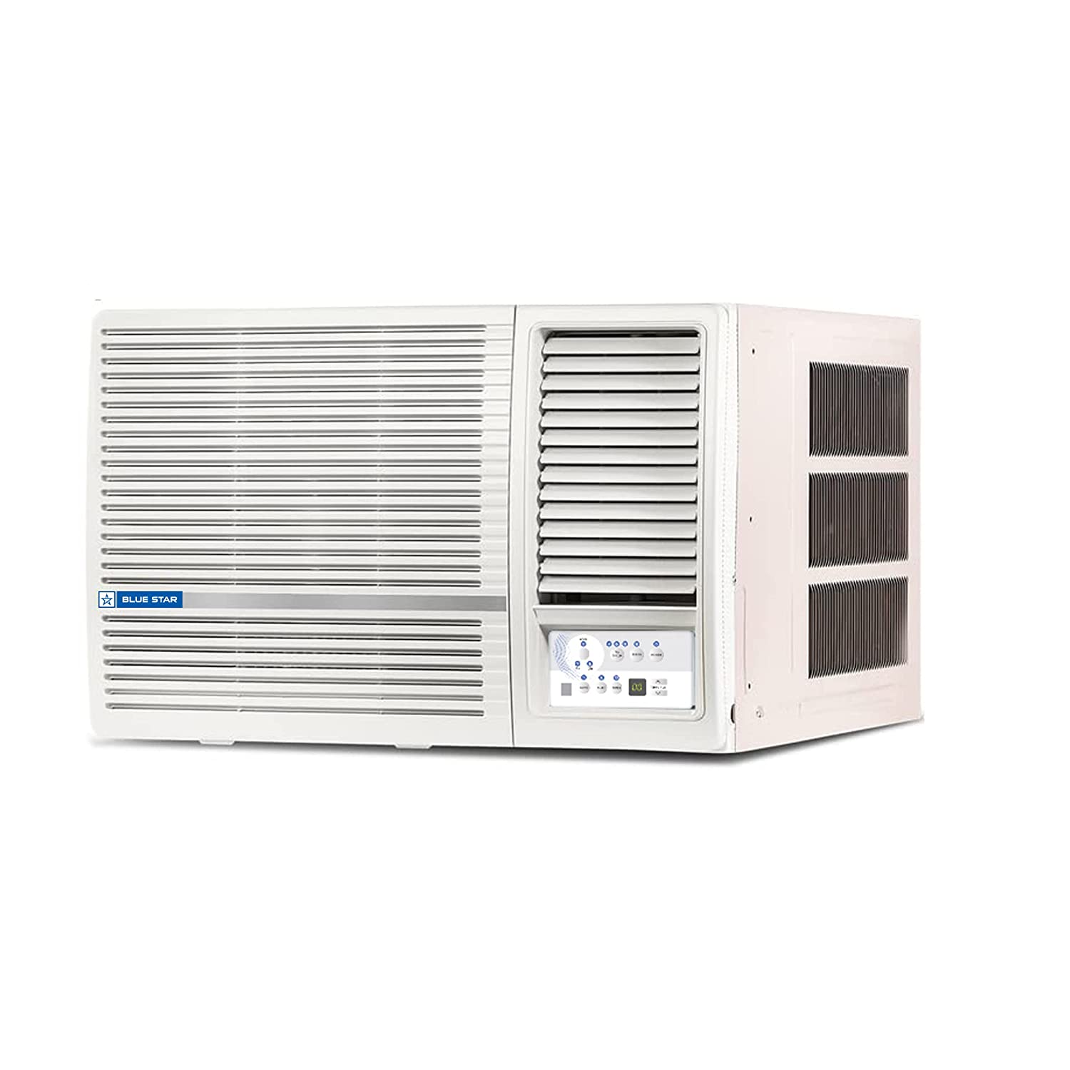 Blue Star 1.5 Ton 3 Star Fixed Speed Window AC (Copper, Turbo Cool, Humidity Control, Fan Modes-Auto/High/Medium/Low, Hydrophilic Blue Fins, Dust Filters, Self-Diagnosis, 2023 Model, WFA318LN, White)