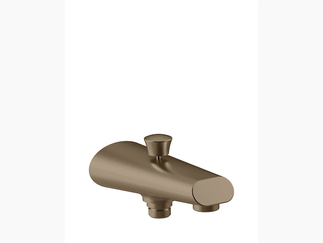 kohler K-10386IN-BV Bath spout with diverter in brushed bronze