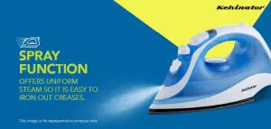 Kelvinator Superio Steam Irons KSIG00112 Blue and White