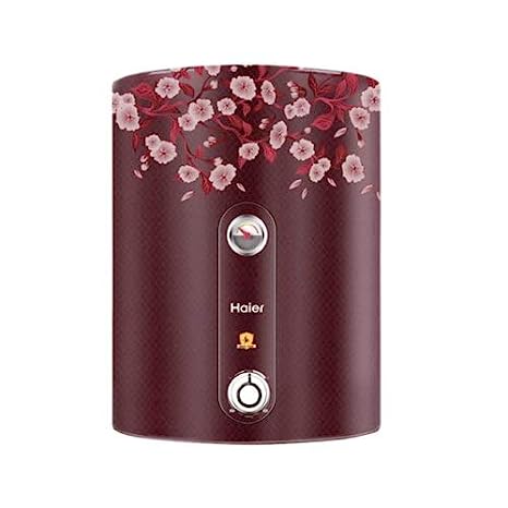 Haier ES15v-color FR 15-Litre Horizontal Water Heater (Floral Red