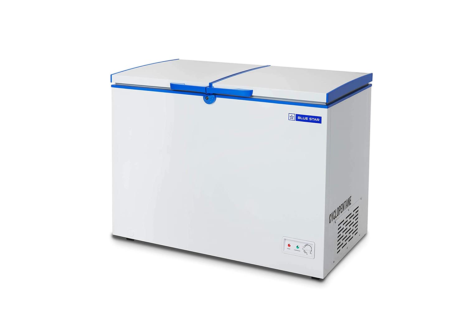 Blue Star CHF300 Double Door Deep Freezer 284 L White