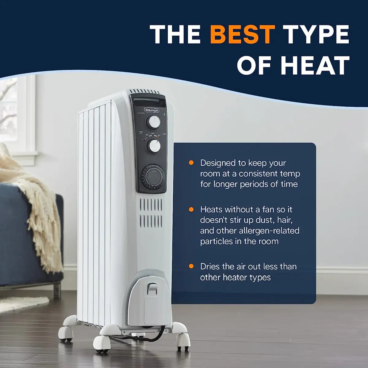 DeLonghi TRD40615T Full Room Radiant Heater