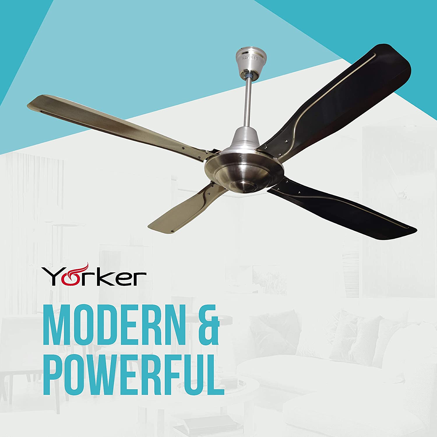 Havells Yorker 1320mm Ceiling Fan (Antique Copper)