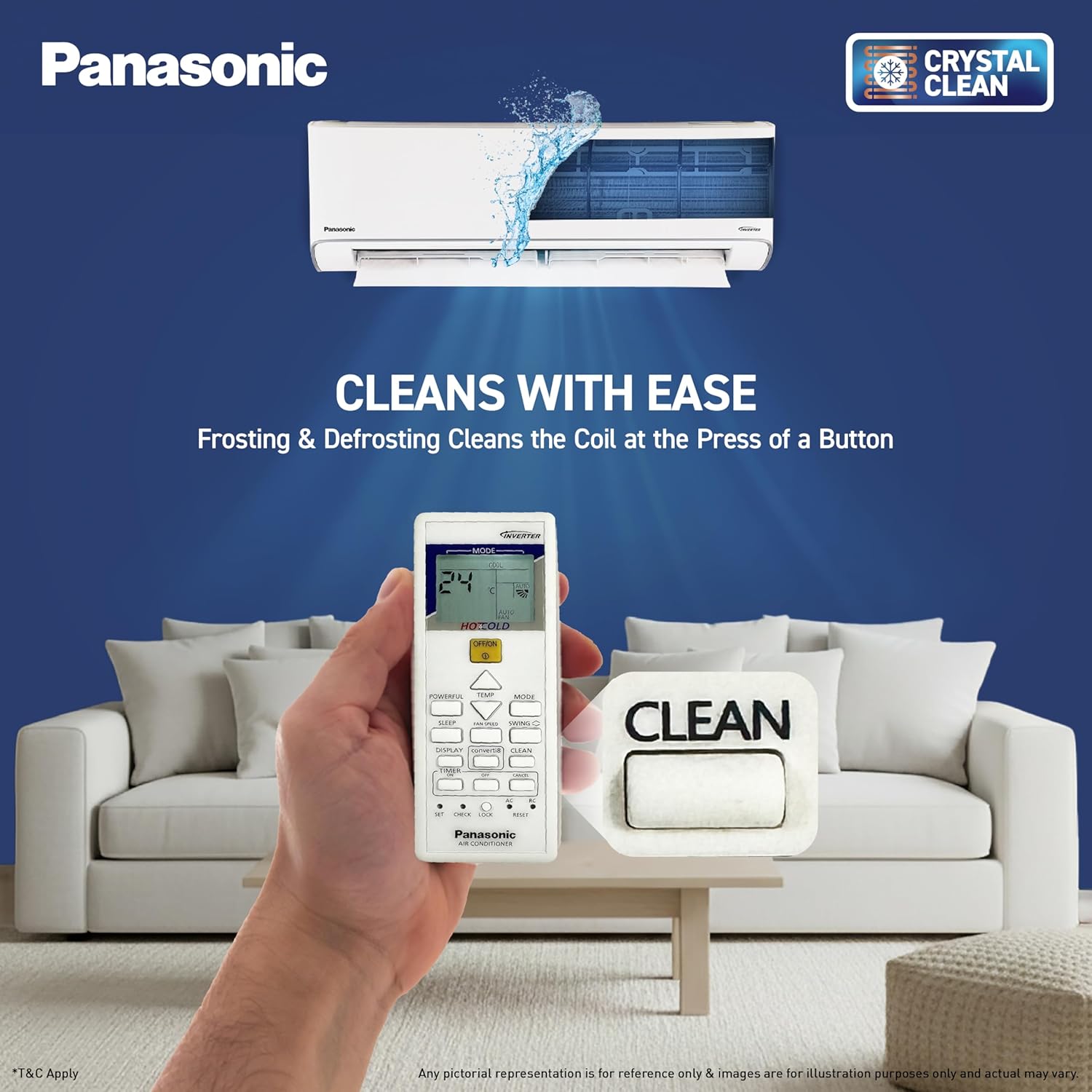 Panasonic 1.5T Split AC CS/CU-EZ18CKYF: Efficient Cooling for Any Room