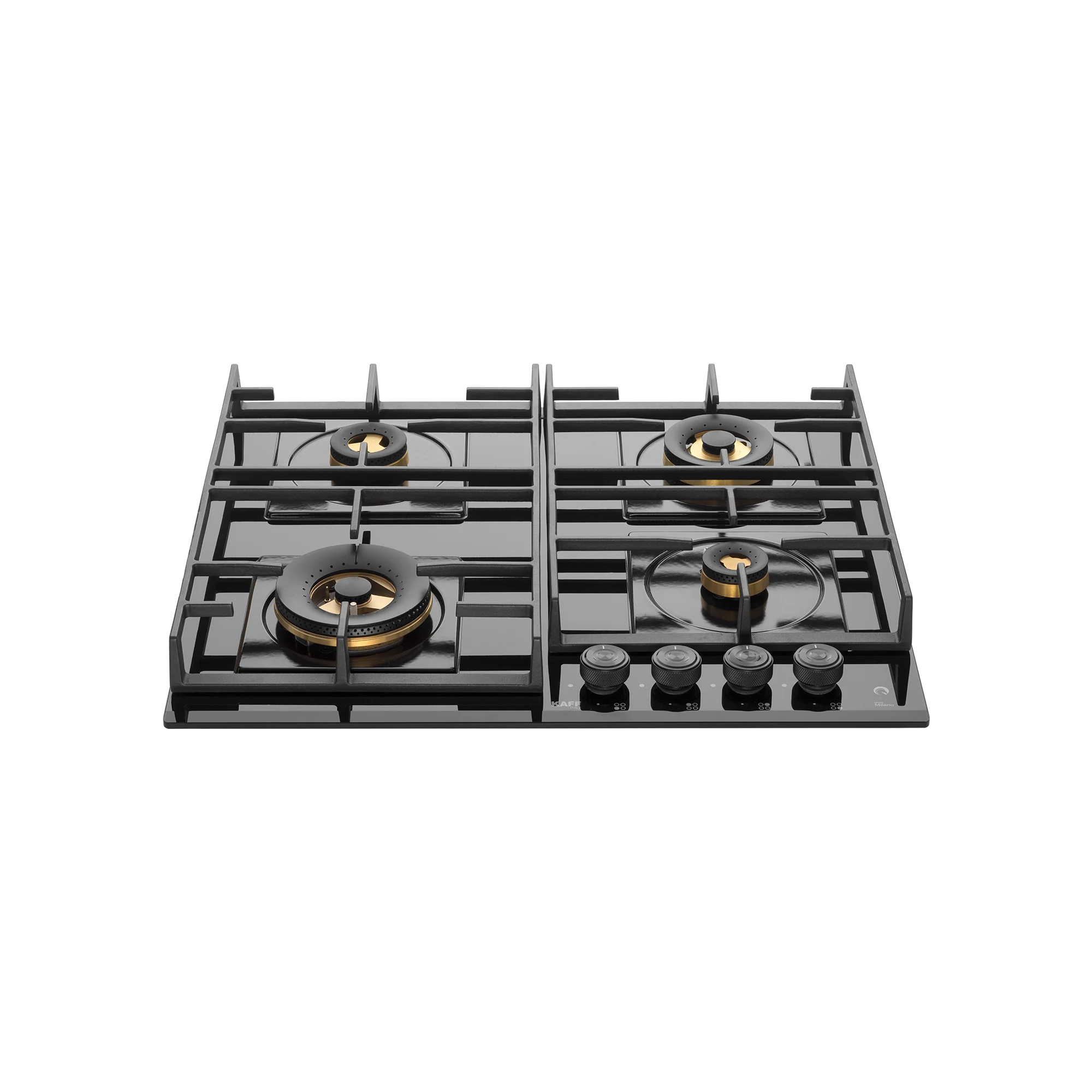 Kaff MFBX 604 Built-in Hob with 4 Full Brass Burners and Square Drip Tray