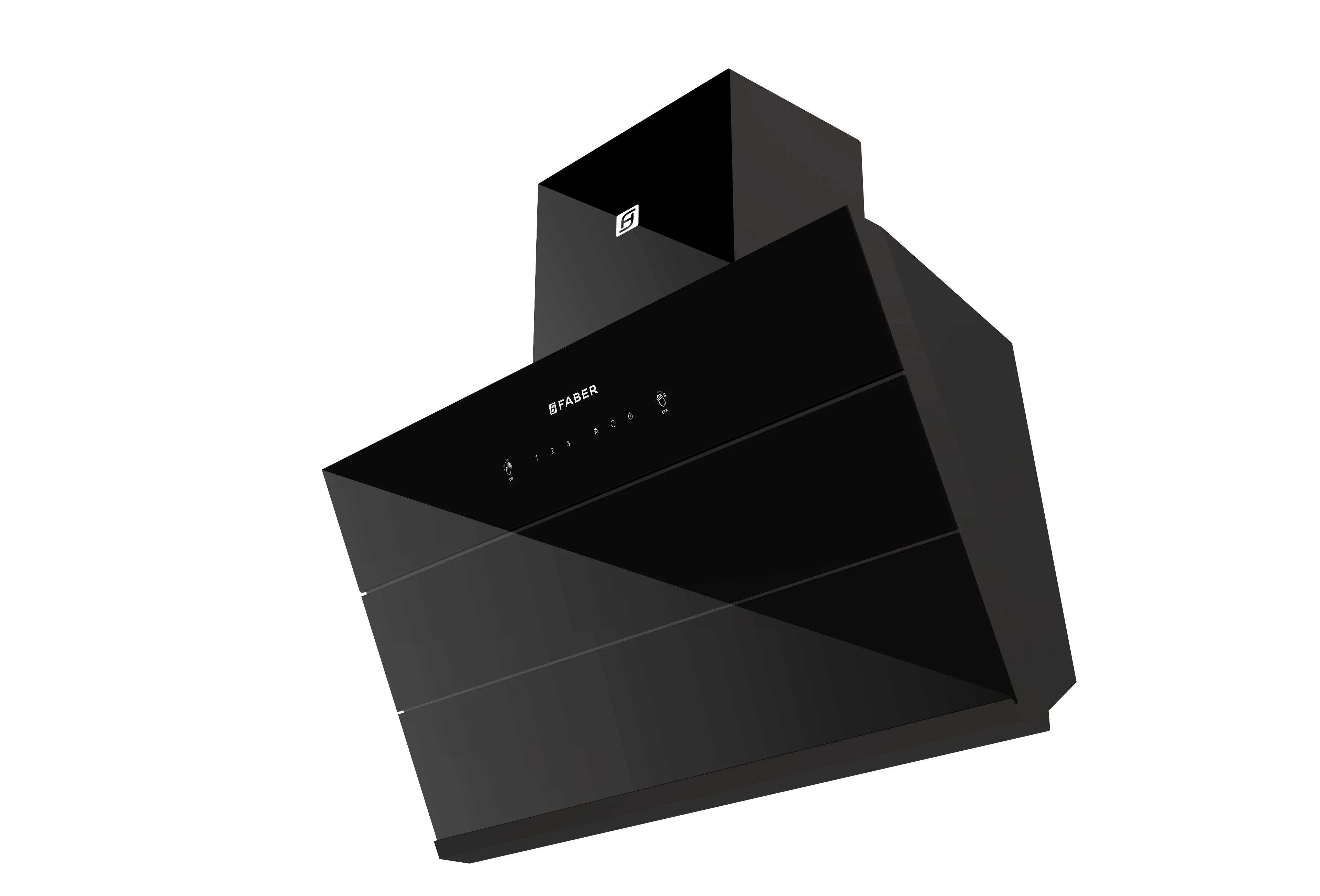 Faber Zenith FL HC SC BK 90cm Ducted Chimney with Odor Sensor (Black) - 1400m3/hr Auto Clean Wall Mount