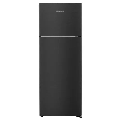 TCHbgB 2411 NoFrost Fridge-freezer: Grey Casing, Black Gloss Door, Multi-Perspective
