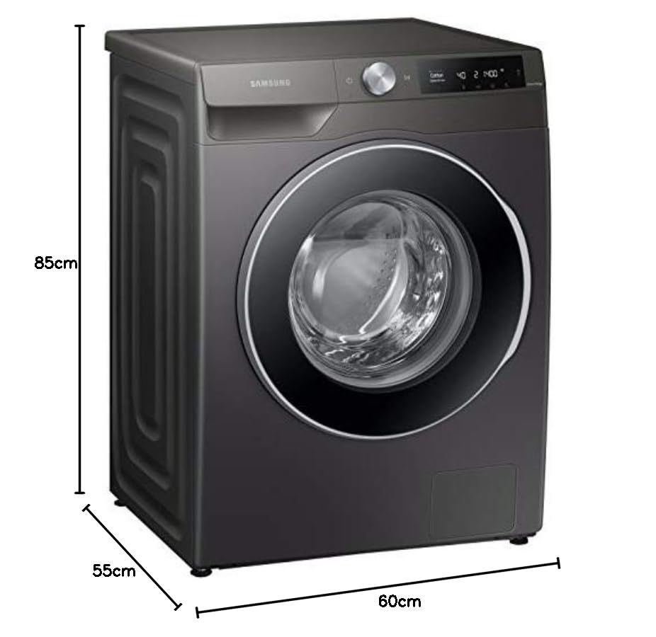 Samsung 9 Kg Wi-Fi Enabled Inverter Fully-Automatic Front Loading Washing Machine (WW90T604DLN/TL, Inox, AI Control)