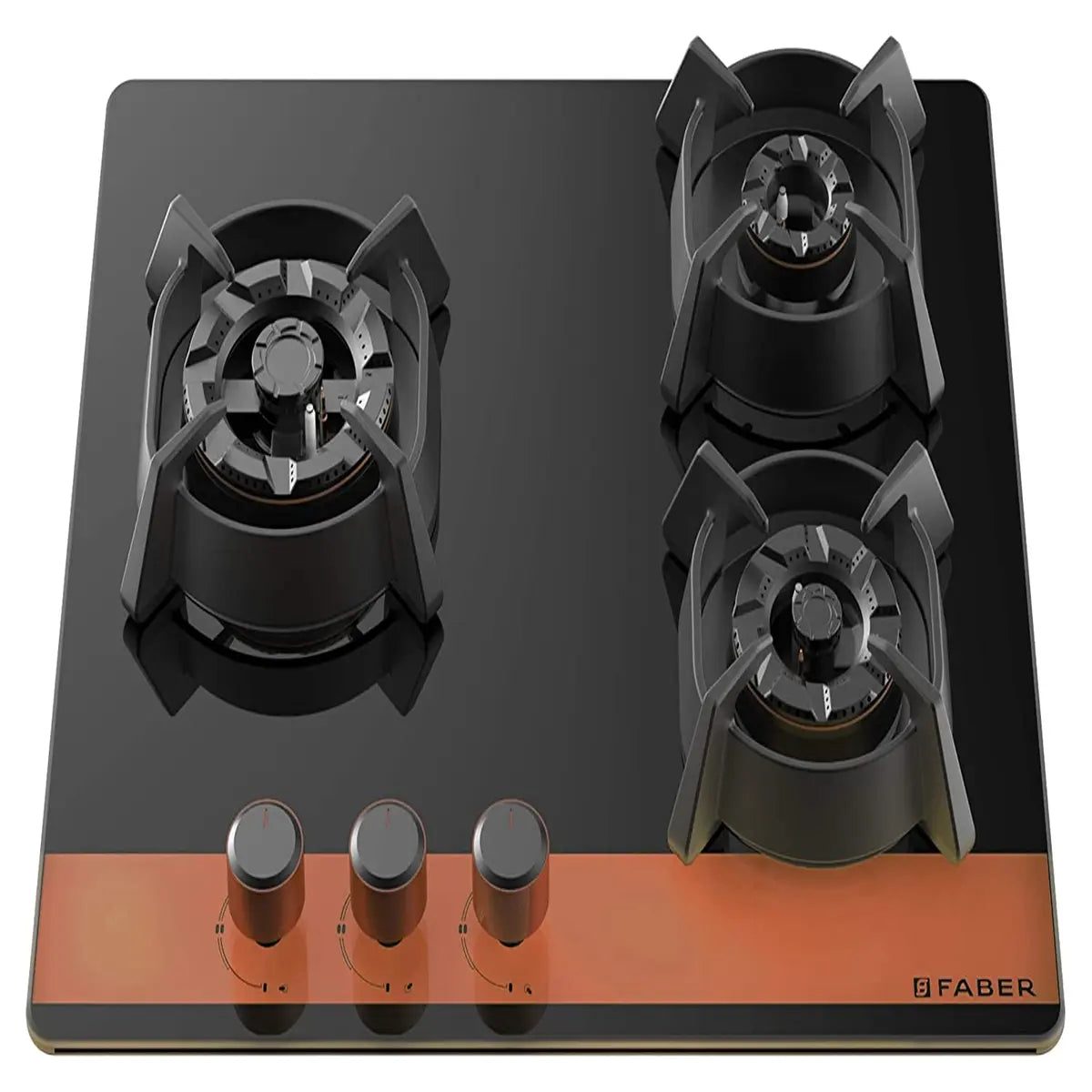 Faber Hobtop UTOPIA 60 cms 3 brass burners (603 BR CI)