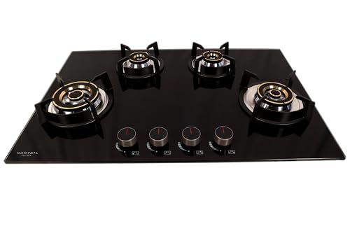 Carysil Brazzo 4 Burner Built in Glass Hob 78 cm
