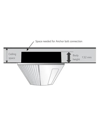 LG Air Conditioner 1 Ton ZMNQ12GTUA0 1 Way Cassete